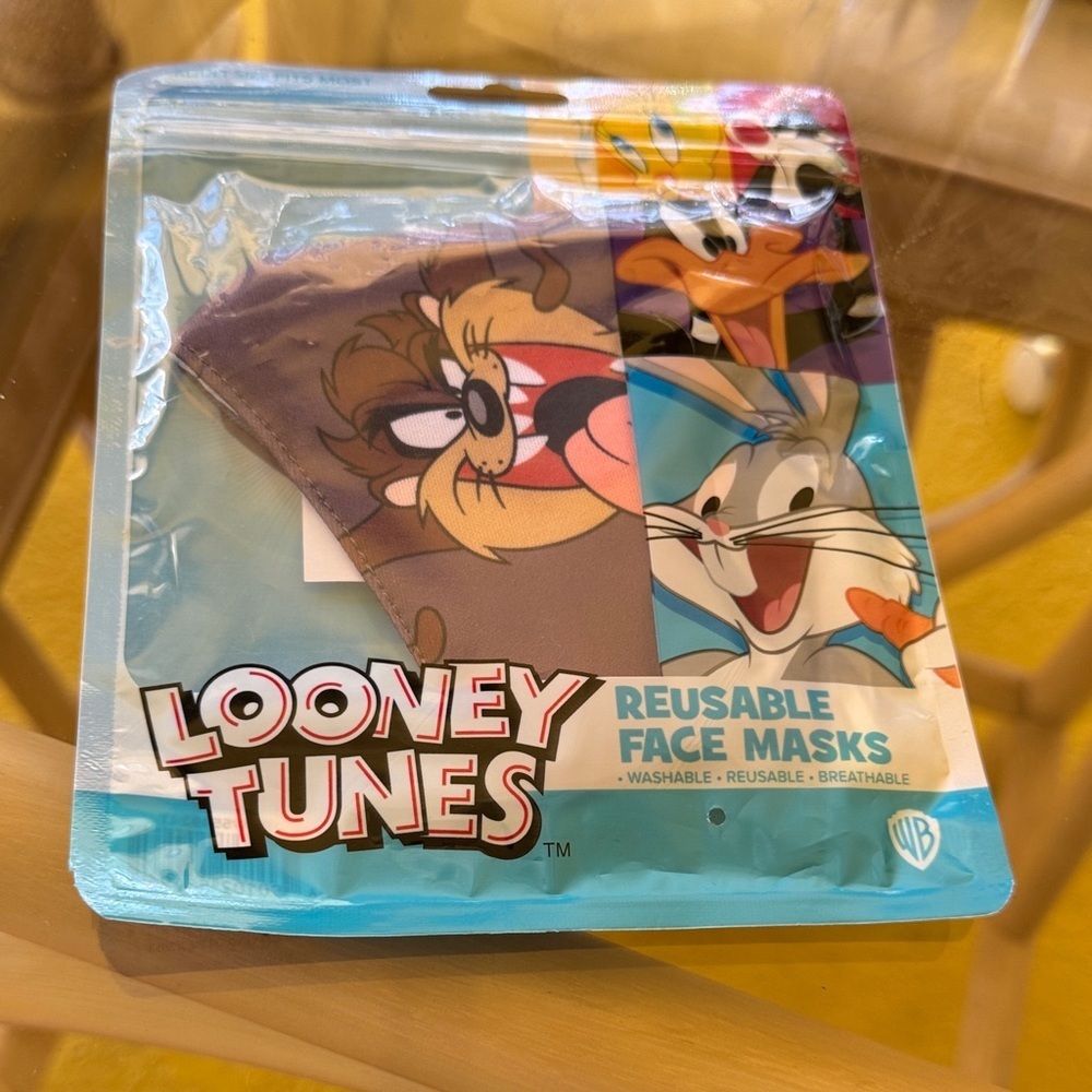 Looney Tunes WB Tazmanian Devil Face Mask Reusable Washable NWT